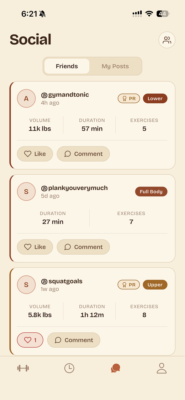 Rep social feed